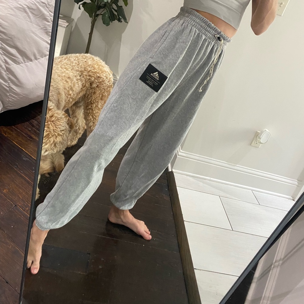 Adidas grey joggers